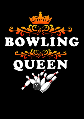 Bowling Queen Crown and Pins