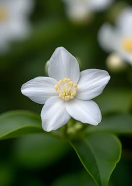 White Orange Blossom Flower