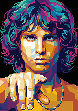 Jim Morrison Pop Art Portrait