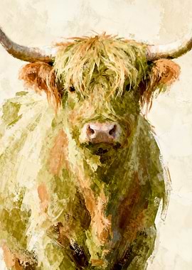 Highland Cow Portrait