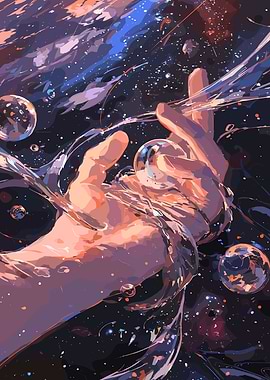 Hand in Cosmic Water