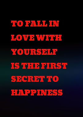 Inspirational quote about self-love