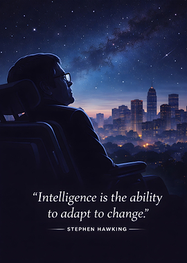 Stephen Hawking quote about intelligence