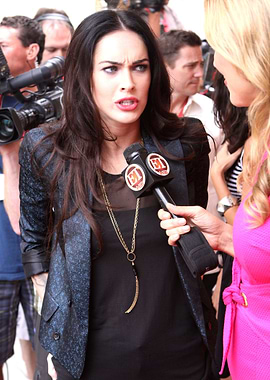 Megan Fox interviewed on red carpet