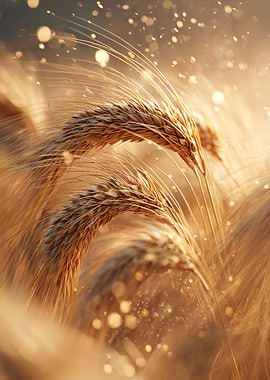 Golden Wheat Field at Sunset