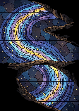 Stained Glass Galaxy Cave