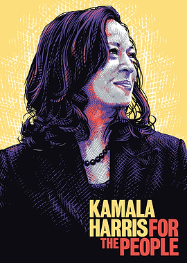 Kamala Harris For The People Poster