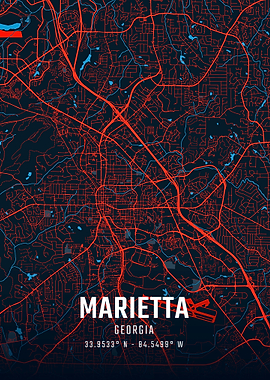 Marietta Georgia City Map