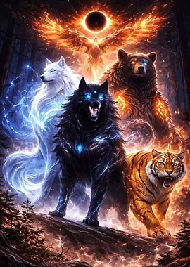 Mythical Beasts Under Eclipse