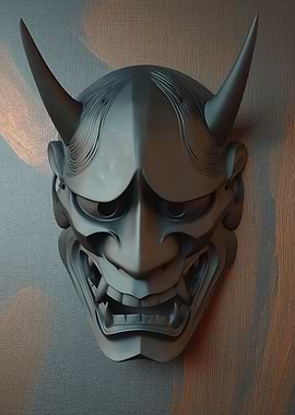 Hannya Mask Wall Decor