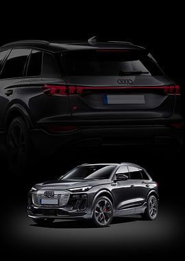 Dark Audi SQ6 e-tron 2025