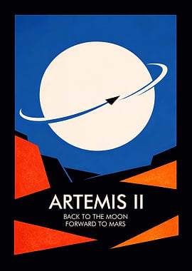 Artemis II Space Mission Poster