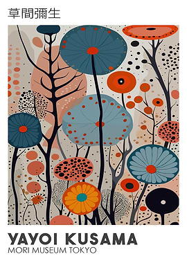 Yayoi Kusama Exhibition Poster