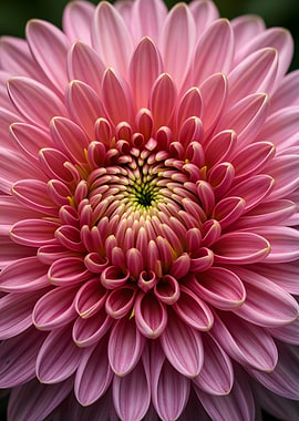 Close-up of a Pink Chrysanthemum