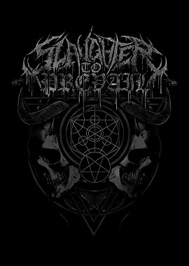 Demonic Skull and Occult Symbol