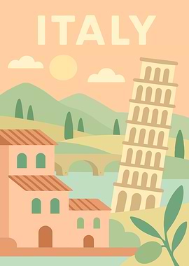 Italy Travel Poster