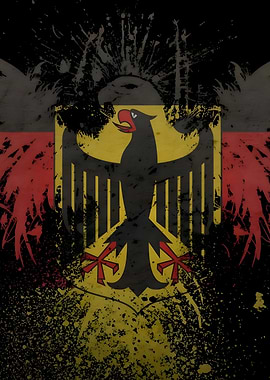 German Eagle Flag Art