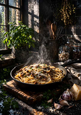 Steaming Pasta in a Skillet