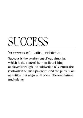 Success Definition white background