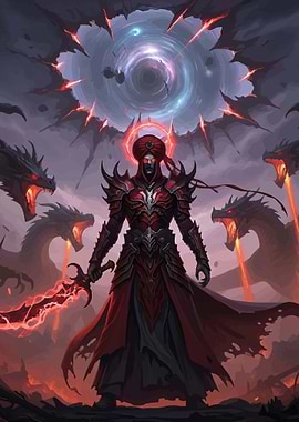 Dark Sorcerer and Dragons