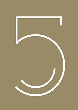 Minimalist Number 5