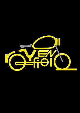 Royal Enfield Text Art Motorcycle