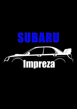 Subaru Impreza Car Silhouette