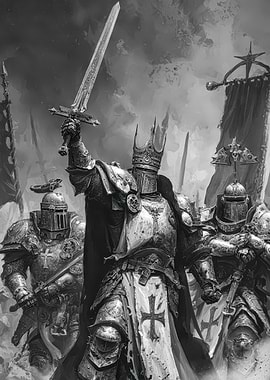 Knights in Armor with Swords