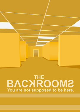 The Backrooms Minimalist Poster