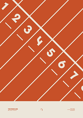 Athletics Running Track Lanes Finish Line