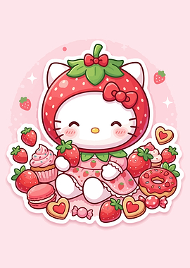 Hello Kitty Strawberry Sweets