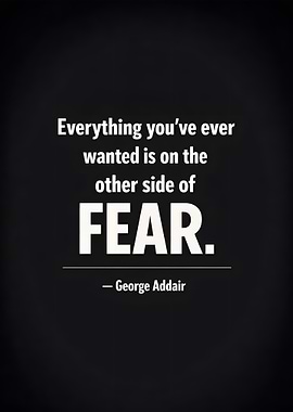 Inspirational quote about fear