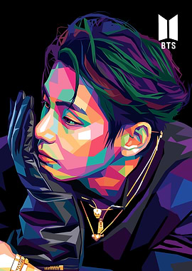 BTS V Pop Art Portrait