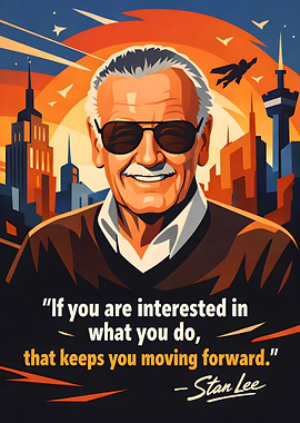 Stan Lee Inspirational Quote Poster