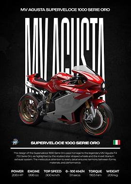 MV Agusta Superveloce 1000 Serie Oro Motorcycle