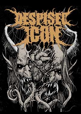 Demonic Faces with Spooky Text