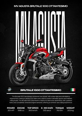 MV Agusta Brutale 1000 Ottantesimo Motorcycle