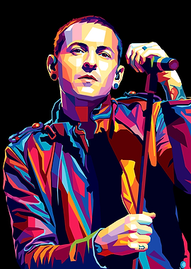 Chester Bennington Pop Art Portrait