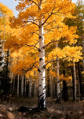Autumn Aspen Forest
