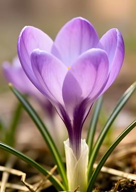 Purple Crocus Flower