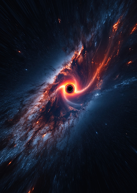 Black Hole Swirling Galaxy