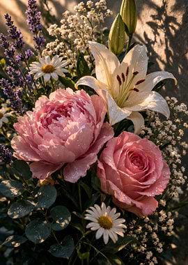 Dew-Kissed Floral Arrangement