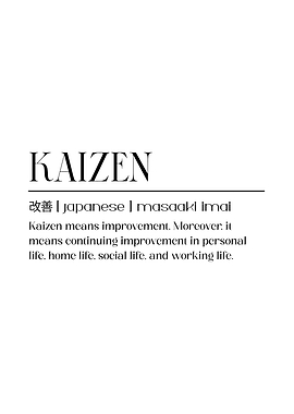 Kaizen Definition white background