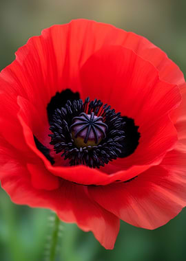 Close-up of a Red Poppy