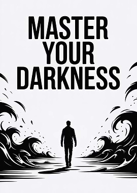 Master Your Darkness Motivational Poster