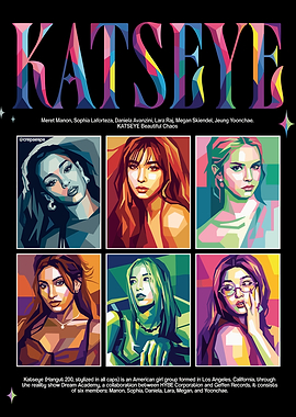 Katseye K-Pop Group Portraits