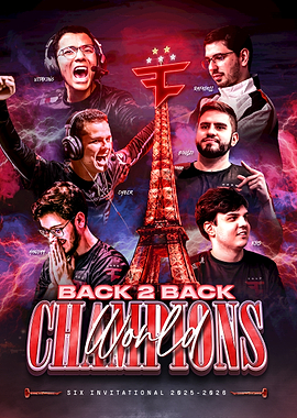 FaZe Esports Rainbow6 Back to Back World Champions