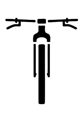 Bicycle Front Fork and Handlebars Icon