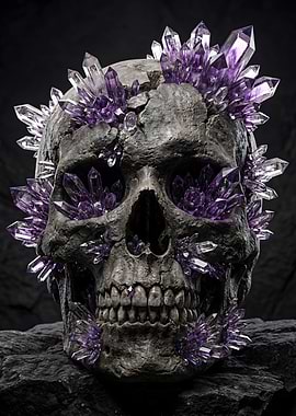 Crystal Encrusted Skull