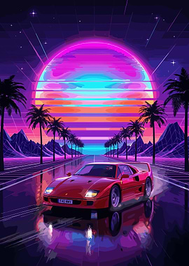 Retro Sunset Drive